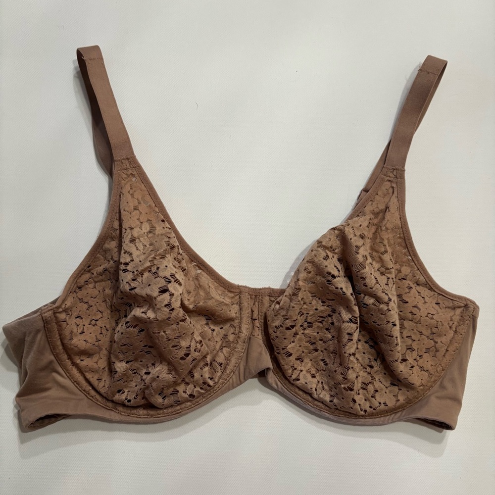 Chantelle Brown Lace Underwire Bra